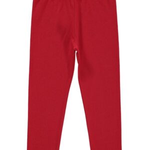 GIRLS PLAIN RED LEGGINGS