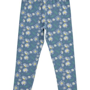 GIRLS LEGGINGS BLUE FLOWER