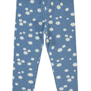 GIRLS BLUE FLORAL LEGGINGS