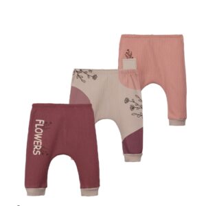BABY GIRL 3 IN 1 PANTS BLUSH PINK