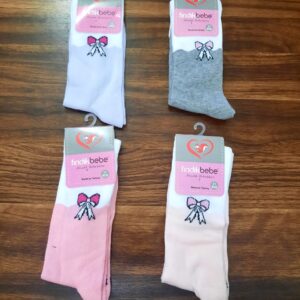 Girl socks with ribbon design