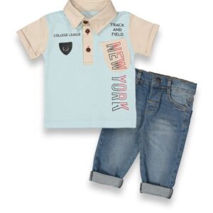 BABY BOY 2 PCS SET NEW YORK BLUE