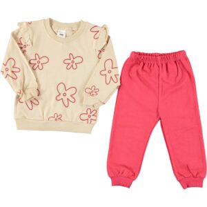 BABY GIRL 2 PCS SET BROWN & PINK