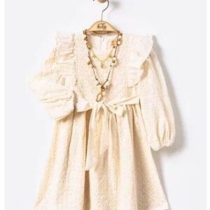 GIRL LACE DRESS WITH NECKLACE