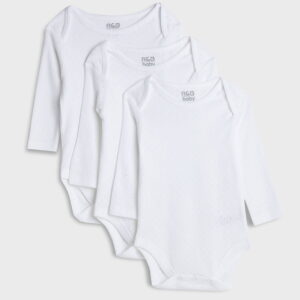 BABY 3 IN 1 WHITE LONG SLEEVE WITH DESIGN