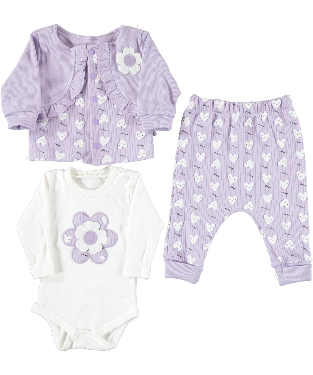 160333078401002_0110623_051_01_HGH.jpg BABY GIRL 3 PCS SET LILAC LOVE - Image 1