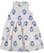 GIRLS MUSLIN ARMLESS DRESS