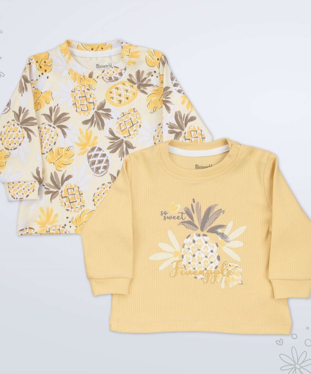 160587022001005_0113790_009_01_HGH.jpg BABY UNISEX 2 IN 1 SET YELLOW PINEAPPLE - Image 1