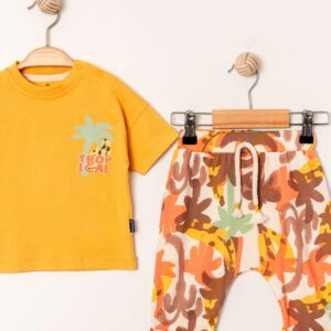 BABY GIRL 2 PCS SET YELLOW TROPICAL