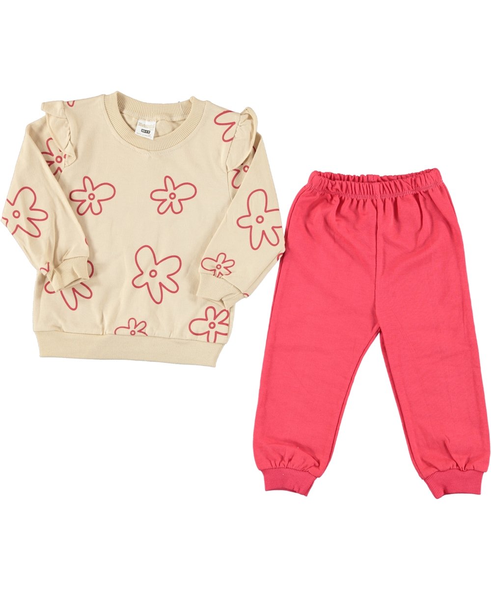 160652037601002_0112937_021_01_HGH.jpg BABY GIRL 2 PCS SET BROWN & PINK - Image 1