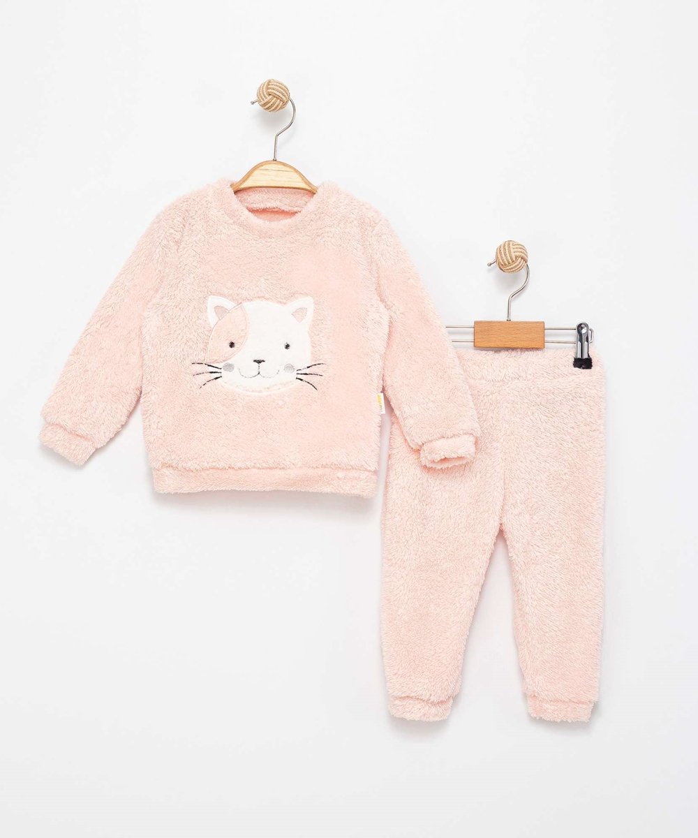 160822073901002_0113811_011_01_HGH.jpg BABYB GIRL 2 PCS SET PEACH FUR CAT - Image 1