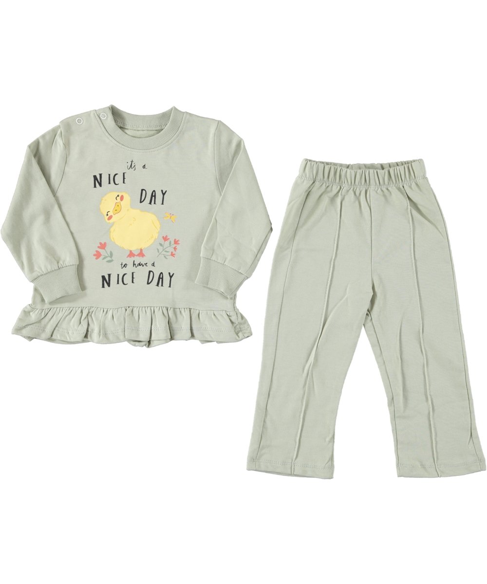 160844077101002_0113838_033_01_HGH.jpg BABY GIRL 2 PCS SET GREEN DUCK - Image 1