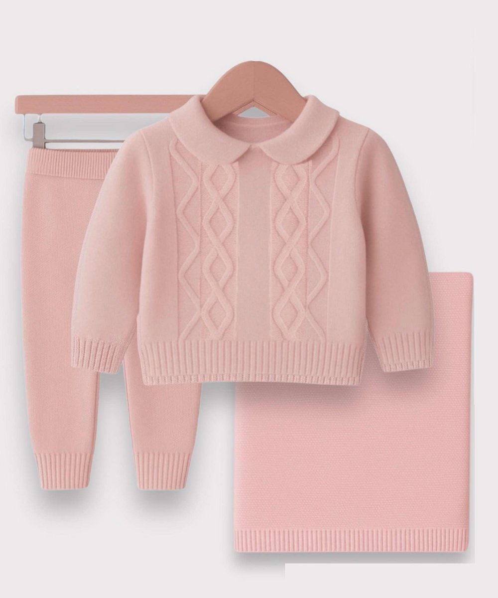 160857080805002_0113114_010_01_HGH.jpg BABY GIRL SET WITH FLANNEL PINK - Image 1