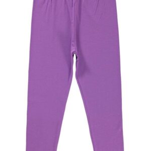 GIRLS PURPLE PLAIN LEGGINGS