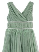 GIRLS GREEN TULLE DRESS - Image 2