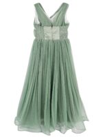 GIRLS GREEN TULLE DRESS - Image 3