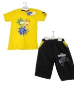 BOYS TSHIRT AND SHORT EXP GAMER YELLOW