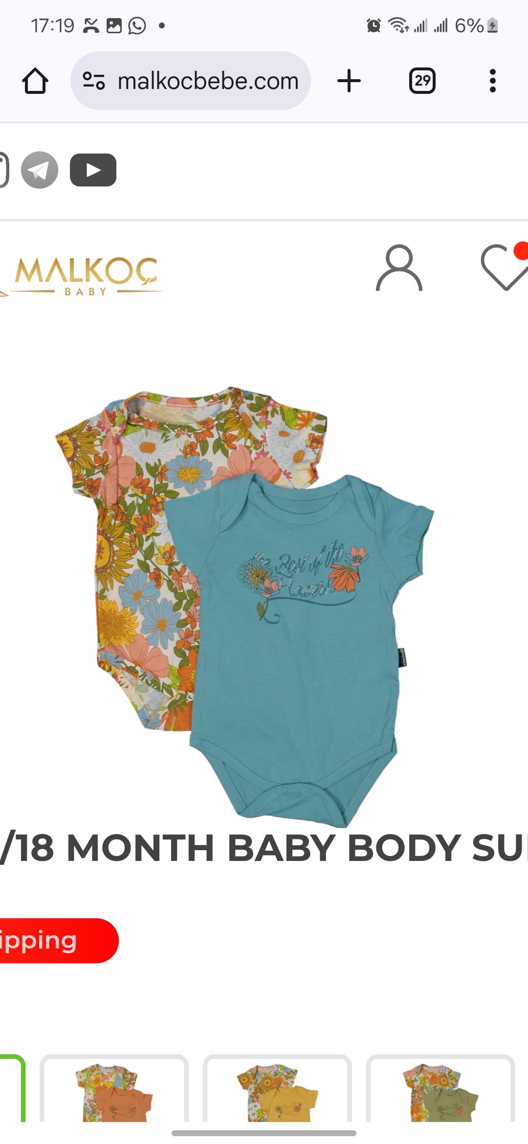 Screenshot_20250208_171907_Chrome.jpg BABY GIRL 2 IN 1 BODYSUIT BLUE - Image 1