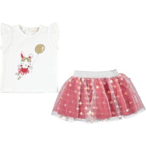 BABY GIRL 2 PIECE SET RED SEQUENCE