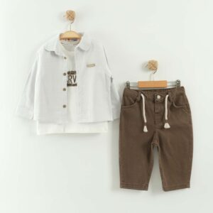 BABY BOY 3 PIECE SET ASH