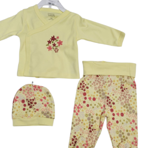 BABY SNAPSUIT SET YELLOW
