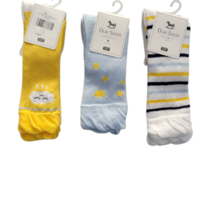 BABY 3 IN 1 SOCKS YELLOW CLOUD