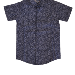 BOY SHIRT NAVY BLUE SHORT SLEEVE