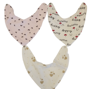 BABY 3 IN 1 COTTON BIBS