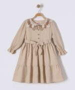 GIRL DRESS WITH KNITTED COLLAR - Image 2