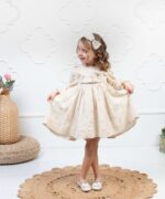 GIRL DRESS WITH DOUBLE BOW AND HEADBAND - Image 3