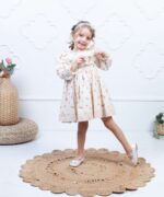 GIRL DRESS WITH DOUBLE BOW AND HEADBAND