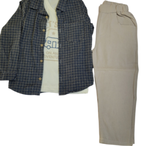 BOY 3 PIECE SET CHECK DESIGN
