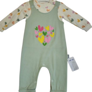 BABY GIRL GREEN FLOWER WITH LOVE