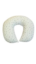 BABY NURSING PILLOW PLAIN WHITE WITH COLOURED STARS - Image 2