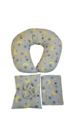 BABY NURING PILLOW & NURSING COVER WITH STARS & MOON - Image 2