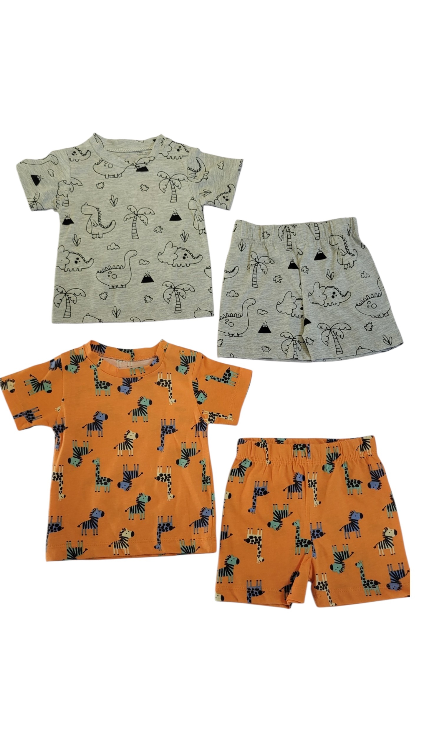 20260615_111516 BABY BOY 2 IN 1 TWO PIECE SET GREY & ORANGE - Image 1