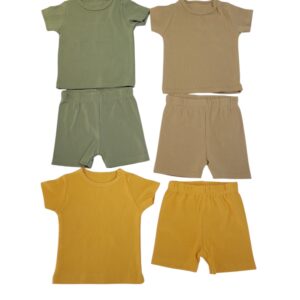 BABY BOY 3 IN 1 TWO PIECE SET OLIVE & BROWN